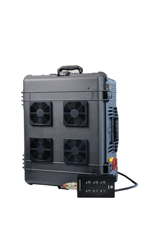 Up to 1500M Jamming Range High Power Draw Bar Box 6 Channels Mobile Signal Jammer 300W exspcially for drone - Image 3