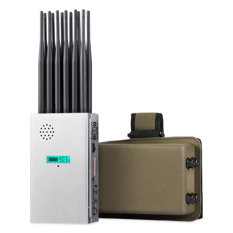 12 Antennas Plus 2G.3G.4G.5G Cell Phone Signal Jammer GPS.5.2G.5.8G WIFI With Screen display - Image 4